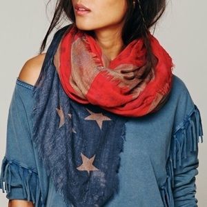 Free People American Flag Scarf